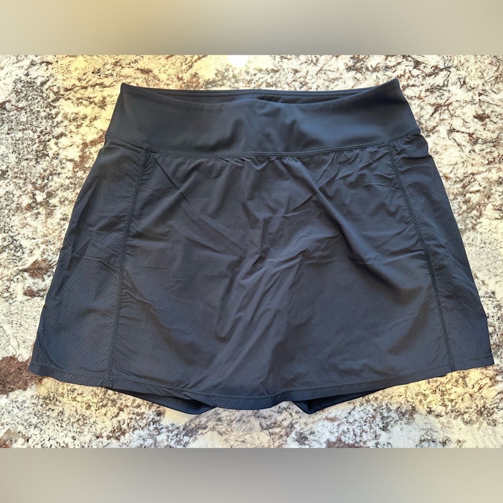 Mono B Black Active Skort with Wide Waistband